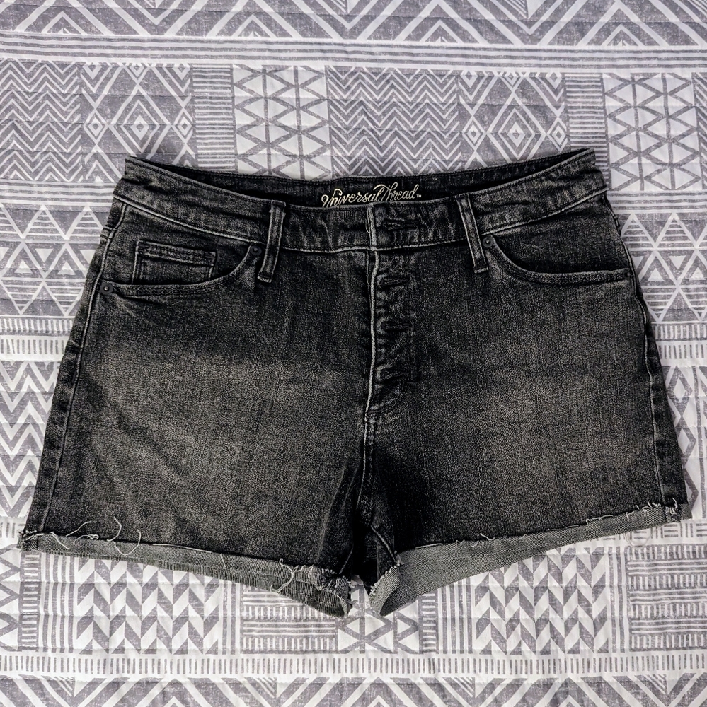 Universal Thread grey gray jean shorts size 10 new without tags